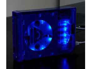 Carcaça II-Case Crystal Blue com LEDs Wii
