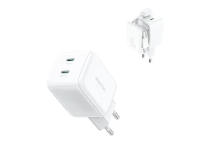 Comprar Carregador Joyroom 20W com Duplo Porto Tipo C - Eficiência e Conveniência Carregador Joyroom 20W com Duplo Porto Tipo C - Eficiência e Conveniência