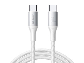Comprar Joyroom Cabo USB‐C Branco, Flash Series 60 W 1 m - Compatibilidade USB-C a USB‐ C Joyroom Cabo USB‐C Branco, Flash Series 60 W 1 m - Compatibilidade USB-C a USB‐ C