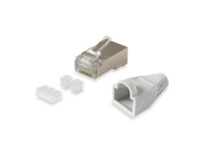 Comprar Kit 100 RJ45 Conectores Equip Categoria 6 FTP com Guia e Capuchão Kit 100 RJ45 Conectores Equip Categoria 6 FTP com Guia e Capuchão