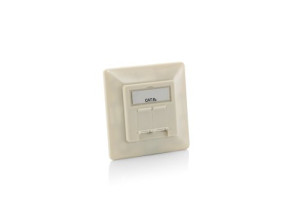 Kit 5 Unidades Roseta CAT6A Empotrar Branco Perla - Marca EQUIP