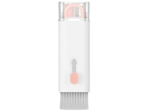 Kit de Limpeza Rosa 7 em 1 para Teclado e Smartphone