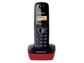 Panasonic KX-TG1611 - Telefone sem fio DECT em Preto e Vermelho