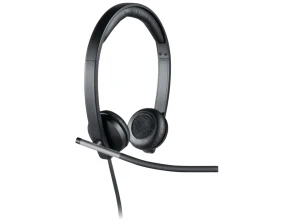 Logitech H650e Auriculares em Preto e Prata