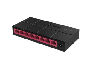 Mercusys MS108G Switch 8 Portos Gigabit Negro - Ideal para Red Doméstica/Oficina