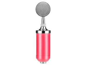 Comprar Micrófono Condensador BM-8000 Rosa - Ideal para Streaming e Estudo Micrófono Condensador BM-8000 Rosa - Ideal para Streaming e Estudo