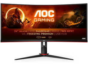Comprar Monitor LED AOC CU34G2/BK 34 '' Curvo Negro Monitor LED AOC CU34G2/BK 34 '' Curvo Negro