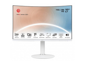 Monitor MSI Modern MD271CPW 27 '' Curvo Blanco