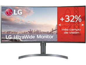 Monitor Multimídia Ultrawide Curvo LG 35WN65C-B 35 ''