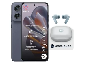 Motorola Edge 60 Neo 5G Azul Grisaille 8GB/256GB com Auriculares Moto Buds