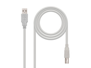 Cabo USB Beige Tipo A-B 1.8m