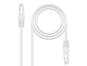 Cabo Red Latiguillo RJ45 Cat.5E Branco 2m - Compra Nanocable