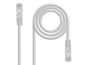 Cabo de Rede Cat6A RJ45 UTP 7m - Gris Nanocable