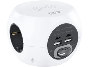 Comprar Base Nanocable de 3 enchufes / 4 USB/Carga inalámbrica Base Nanocable de 3 enchufes / 4 USB/Carga inalámbrica