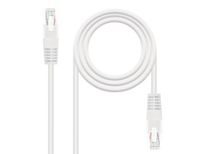 Comprar Cabo de Rede Cat6 UTP RJ45 1m Branco - Qualidade Nanocable Cabo de Rede Cat6 UTP RJ45 1m Branco - Qualidade Nanocable