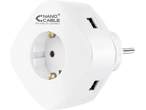 Comprar Cargador Nanocable Universal 3 tomas USB Cargador Nanocable Universal 3 tomas USB