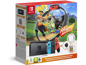 Comprar Nintendo Switch + 2 Mandos Joycon + Ring Fit Adventure (Telefone) Nintendo Switch + 2 Mandos Joycon + Ring Fit Adventure (Telefone)