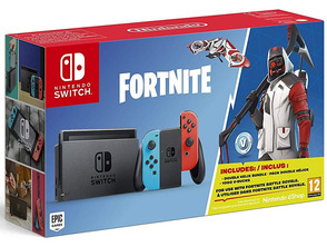 Nintendo Neon Azul / Neon Vermelho + Fortnite (código de download)