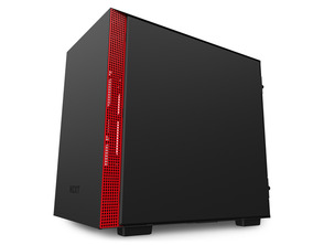 NZXT Caixa MINI ITX H210 Preto-Vermelho