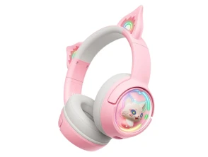 ONIKUMA B5 RGB Rosa - Auriculares Onikuma de design atraente e som envolvente