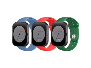 Pack de Correas de Silicone Elgance para Nothing Watch Pro 22mm em Azul Escuro, Vermelho e Verde - CROCOCASE