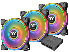 Pack 3 Ventiladores Thermaltake Ring Quad 14 cm RGB