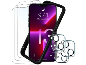 Comprar Pacote de Acessórios iPhone 13: Protectores de Ecrã, Câmara e Funda Bumper - CROCOCASE Pacote de Acessórios iPhone 13: Protectores de Ecrã, Câmara e Funda Bumper - CROCOCASE