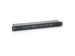 Comprar Patch Panel 16 Portos Categoria 6 Apantallado Negro - Equip Patch Panel 16 Portos Categoria 6 Apantallado Negro - Equip