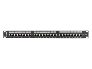 Comprar PANEL DE CONEXÕES 24 PUERTOS 1U 19" CAT.6 FTP APANTALLADO NEGRO PANEL DE CONEXÕES 24 PUERTOS 1U 19" CAT.6 FTP APANTALLADO NEGRO