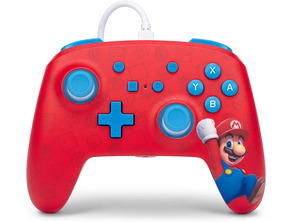Power A Enhanced Wired Controller Woo-Hoo! Mario (Vermelho)