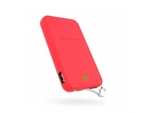 Powerbank Energy System 5000 mAh con cabo roubo Rojo