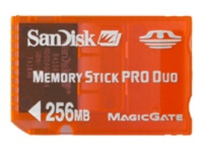 Memory Stick Pro Duo 256 Mb Gaming