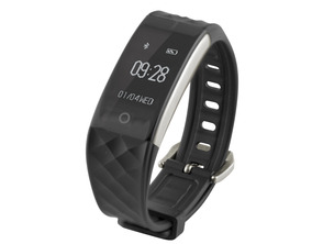 Bracelete de esporte FC Ksix fitness com monitor de frequência cardiaca preta