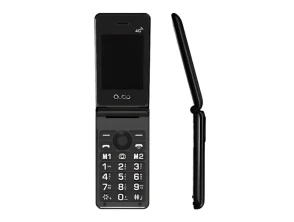Telefone Qubo X-28 2.8" Preto 4G com Botão SOS e Bateria 1000 mAh