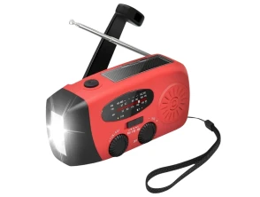 Radio Stonego 2000 mAh Vermelho - Rádio de Emergência