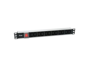 Comprar Toma de corrente de alumínio para rack 19" 1U com 12 tomas IEC C13 e interruptor - Cabo de 1.8m Toma de corrente de alumínio para rack 19" 1U com 12 tomas IEC C13 e interruptor - Cabo de 1.8m
