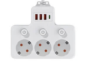 Comprar Regleta de tomadas com interruptores individuais - 6 tomadas Regleta de tomadas com interruptores individuais - 6 tomadas
