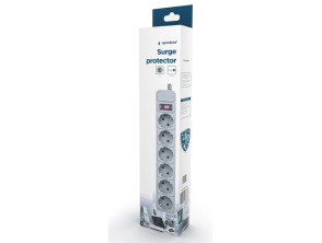 Comprar Regleta de 6 Tomas Gembird SPG6-B-6C com Proteção contra Sobretensões Regleta de 6 Tomas Gembird SPG6-B-6C com Proteção contra Sobretensões
