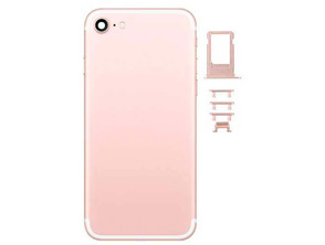 Reparaçao Carcaça Traseira iPhone 7 Rosa Dourado + Botões Laterais + Bandeja SIM