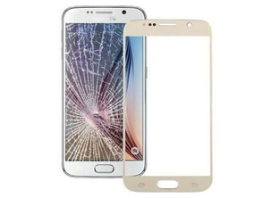 Reposto Cristal frontal Samsung Galaxy S6 G920 Dourado