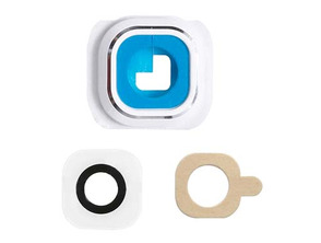 Reposto Coberta Câmara Traseira Samsung Galaxy S6 Edge+ Branco