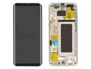 Comprar Reposto Tela Completa com Quadro - Samsung Galaxy S8 Ouro Reposto Tela Completa com Quadro - Samsung Galaxy S8 Ouro