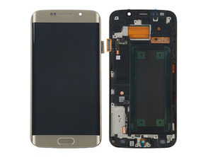 Comprar Reposição Ecrã Completo   Quadro Samsung Galaxy S6 Edge Ouro Reposição Ecrã Completo   Quadro Samsung Galaxy S6 Edge Ouro
