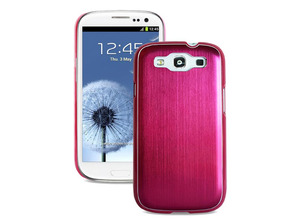 Carcaça Metálica Rosa para Samsung Galaxy S3 Puro