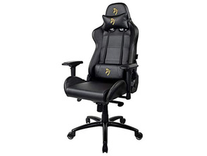 Silla Arozzi Verona Signature Black PU-Logo de ouro