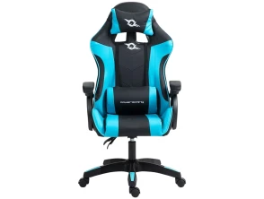 Comprar Cadeira Gaming PowerGaming Negro+Azul - Comodidade e estilo para entusiastas dos jogos Cadeira Gaming PowerGaming Negro+Azul - Comodidade e estilo para entusiastas dos jogos