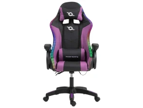 Comprar PowerGaming LED RGB Cadeira Preto e Lila PowerGaming LED RGB Cadeira Preto e Lila