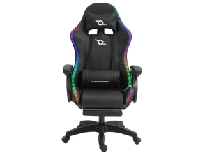 Comprar PowerGaming Cadeira LED RGB com Altavoz, Massagem e Reposapiés em Preto PowerGaming Cadeira LED RGB com Altavoz, Massagem e Reposapiés em Preto