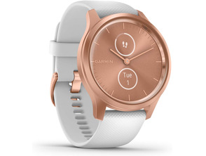 Smartwatch Garmin Vívomove Estilo GPS Oro Rosa y Blanco