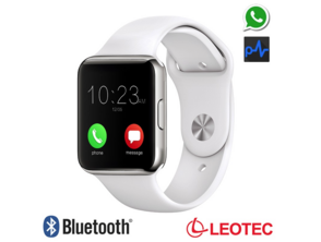 Smartwatch Leotec Bluetooth pulso branco